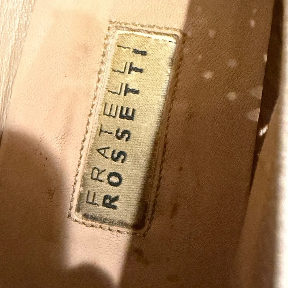 Fratelli Rossetti White and Yellow Tassel calfskin leather Loafers size 8